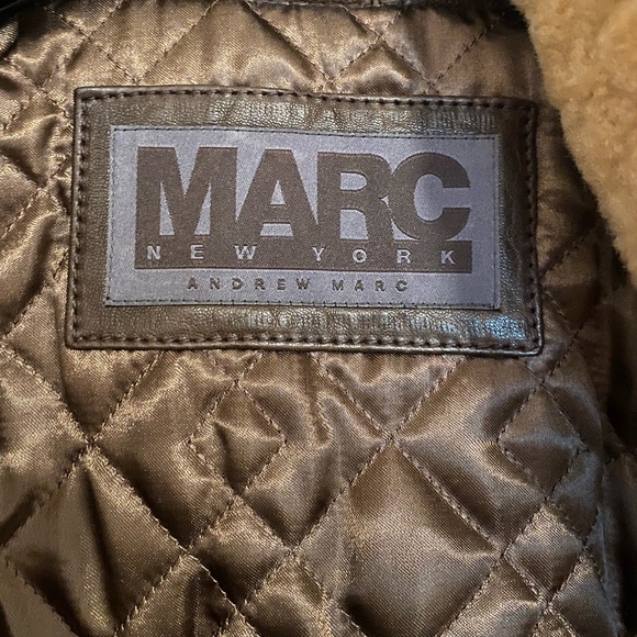 Andrew Marc NY Vintage Leather Bomber/pilot Jacket - Picture 3 of 8